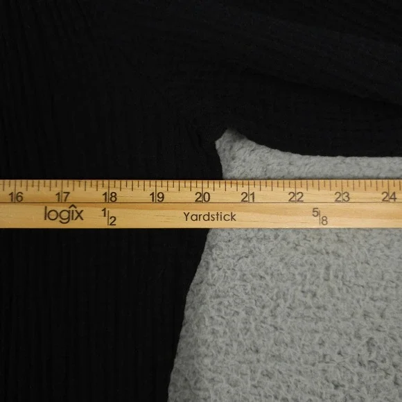 Chicos Dress Womens 2 US 12 Black Gauze Tiered Midi Puff Sleeve Casual Coastal - Picture 5 of 10